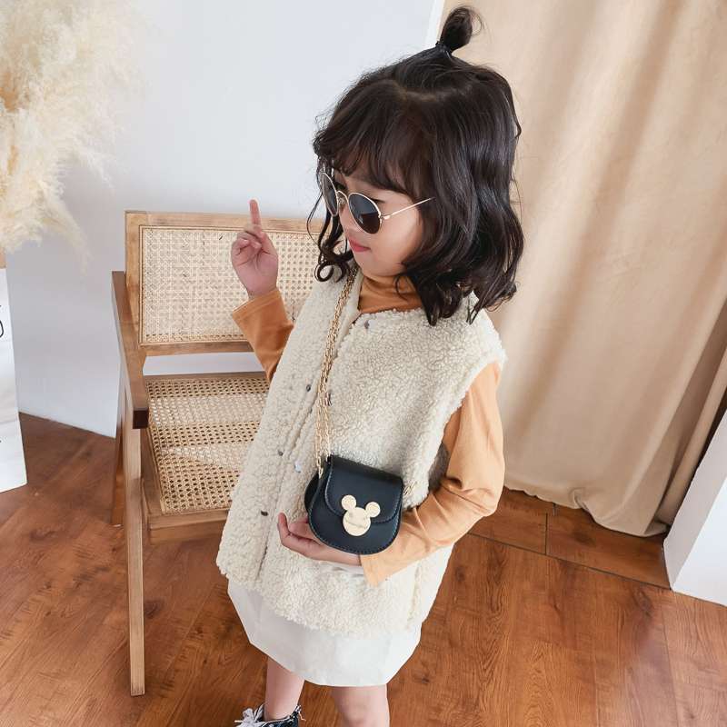 ねずみ耳モチーフ付きミニショルダーバッグ