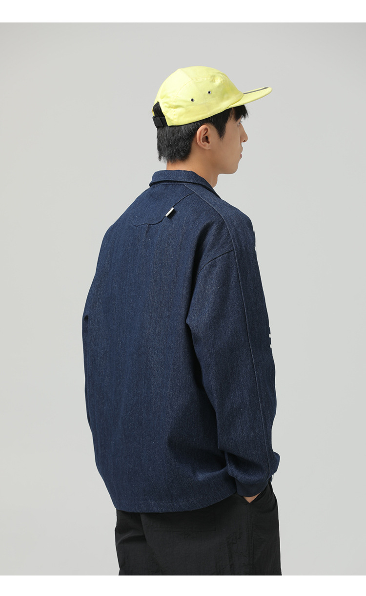 ボーダー柄長袖ポロシャツ男女兼用ストリート系秋冬新作