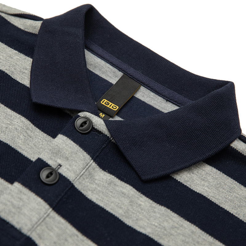 ボーダー柄ポロシャツ 男女兼用 春夏カジュアル