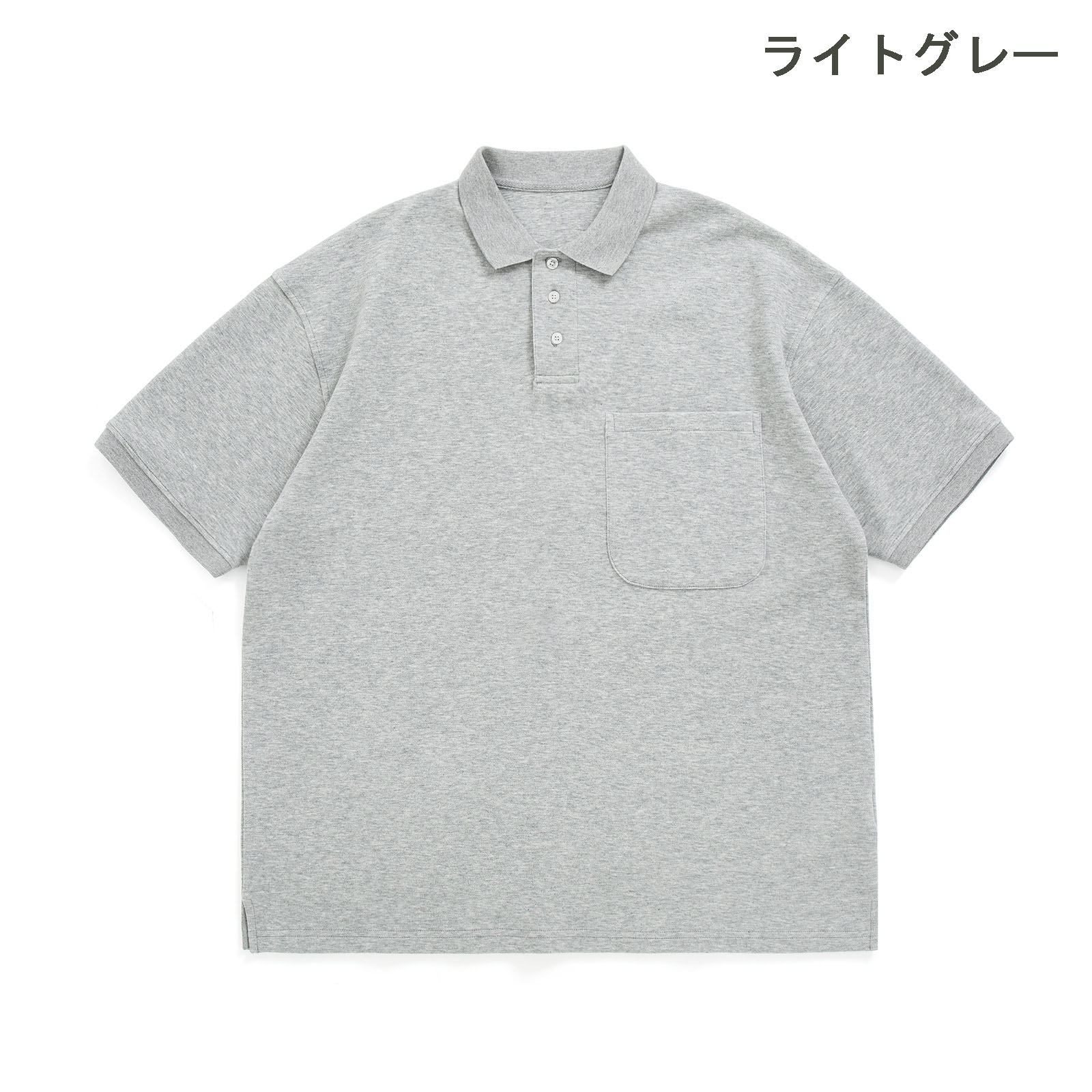 無地半袖ポロシャツ男女兼用カジュアル春夏