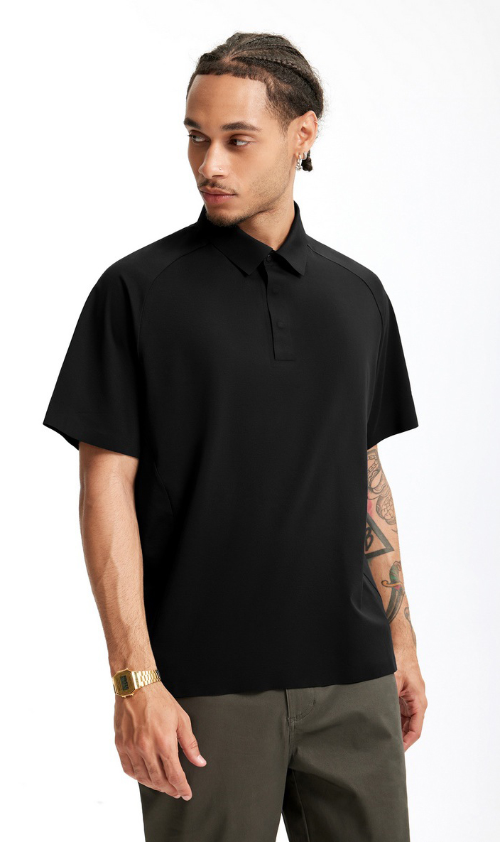 紫外線防止速乾半袖ポロシャツ男女兼用接触冷感春夏