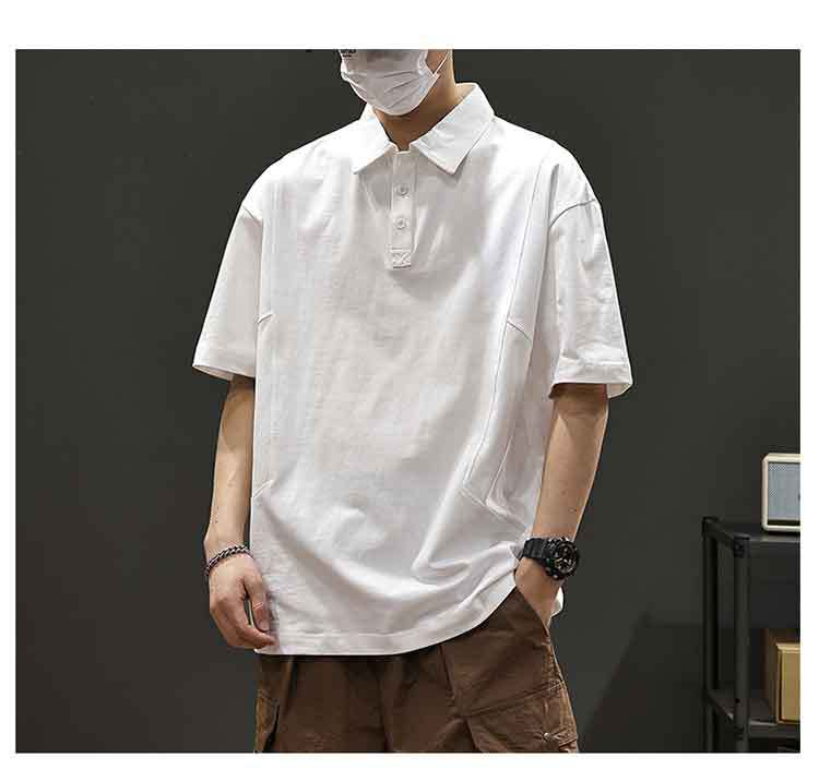 男女兼用無地半袖ポロシャツ春夏カジュアル全4色