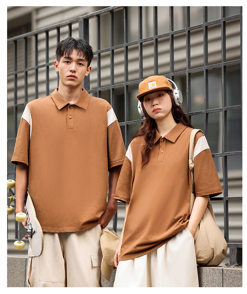 男女兼用無地半袖ポロシャツ厚手生地春夏新作全色