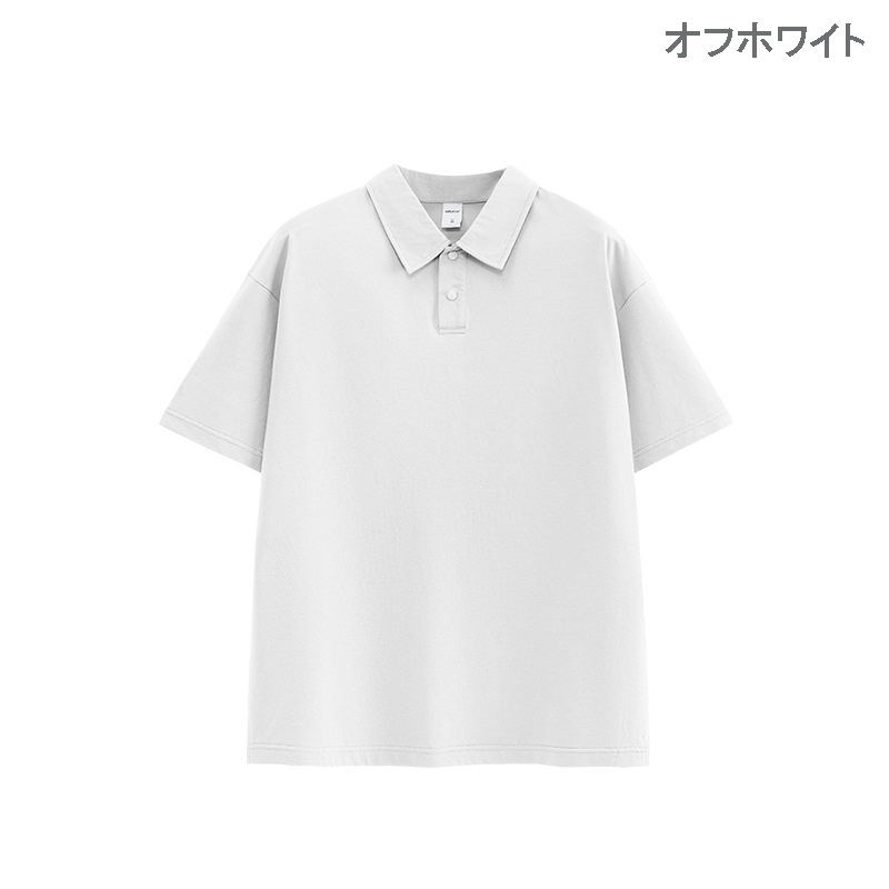 無地半袖ポロシャツ男女兼用カジュアル春夏新作