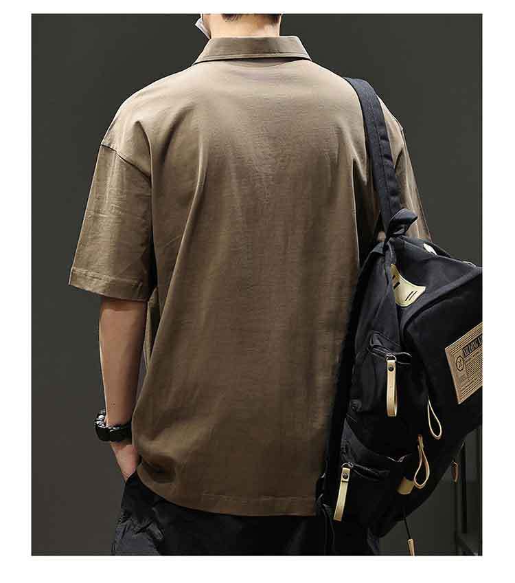 男女兼用無地半袖ポロシャツ春夏カジュアル全4色