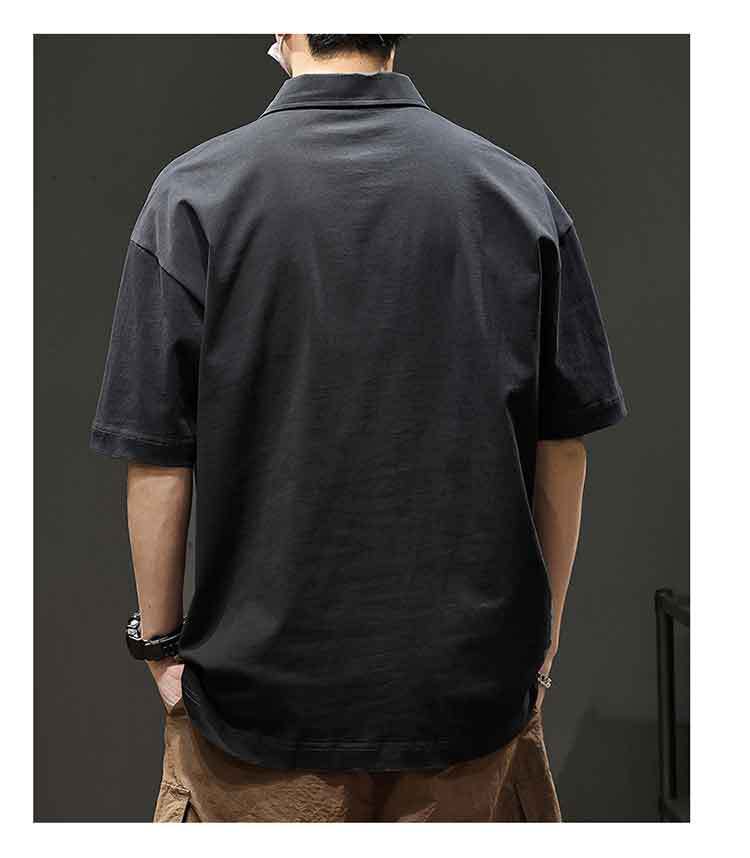 男女兼用無地半袖ポロシャツ春夏カジュアル全4色