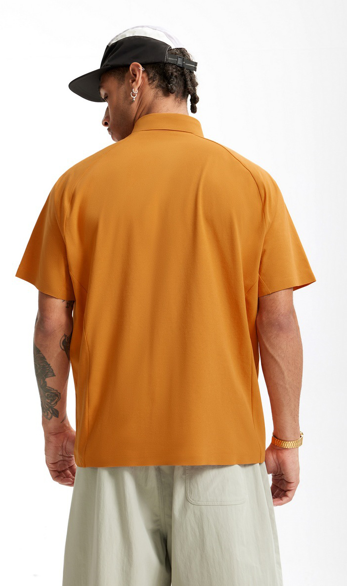 紫外線防止速乾半袖ポロシャツ男女兼用接触冷感春夏