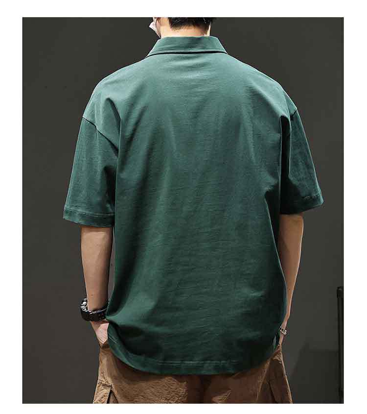 男女兼用無地半袖ポロシャツ春夏カジュアル全4色