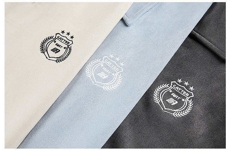 男女兼用 復古風学院スタイル半袖ポロシャツ 全3色