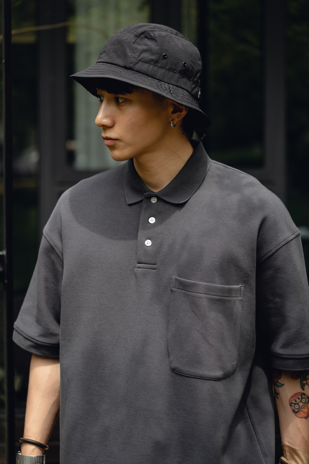 無地半袖ポロシャツ男女兼用カジュアル春夏