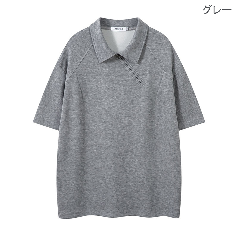 無地半袖ポロシャツ男女兼用春夏新作全2色