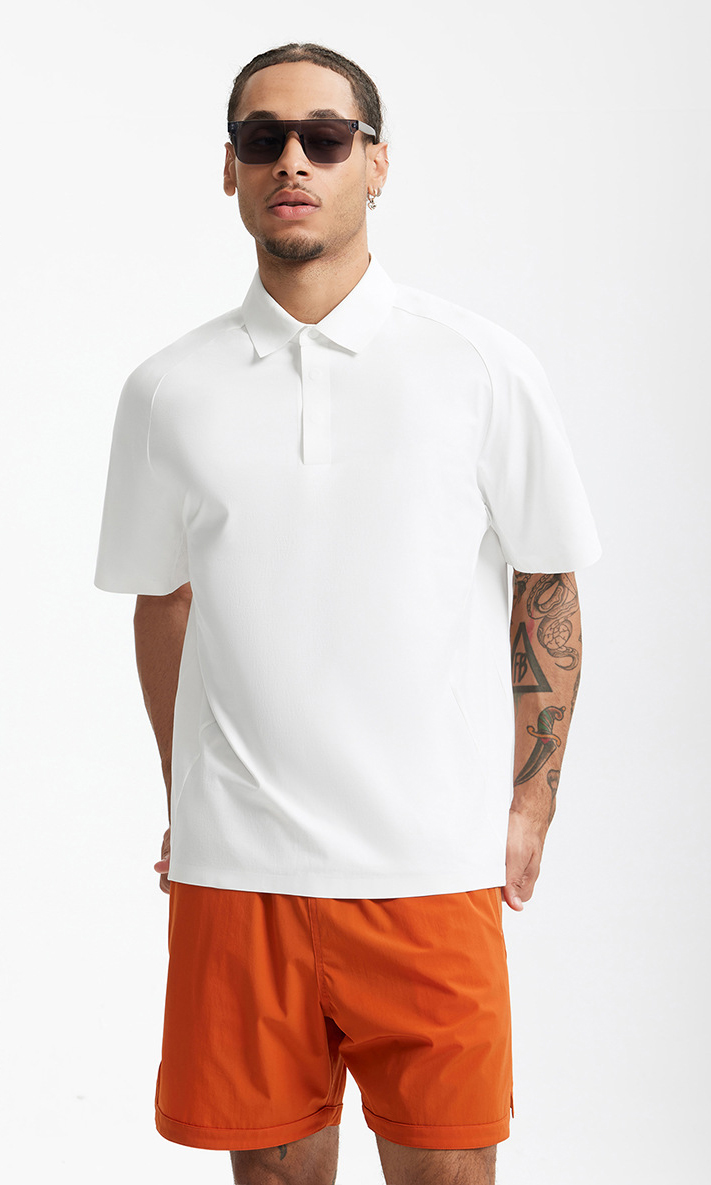 紫外線防止速乾半袖ポロシャツ男女兼用接触冷感春夏