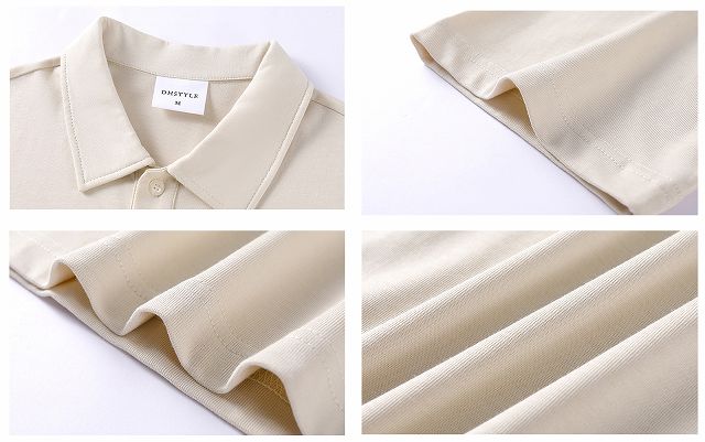 男女兼用無地半袖ポロシャツ厚手生地春夏新作全色