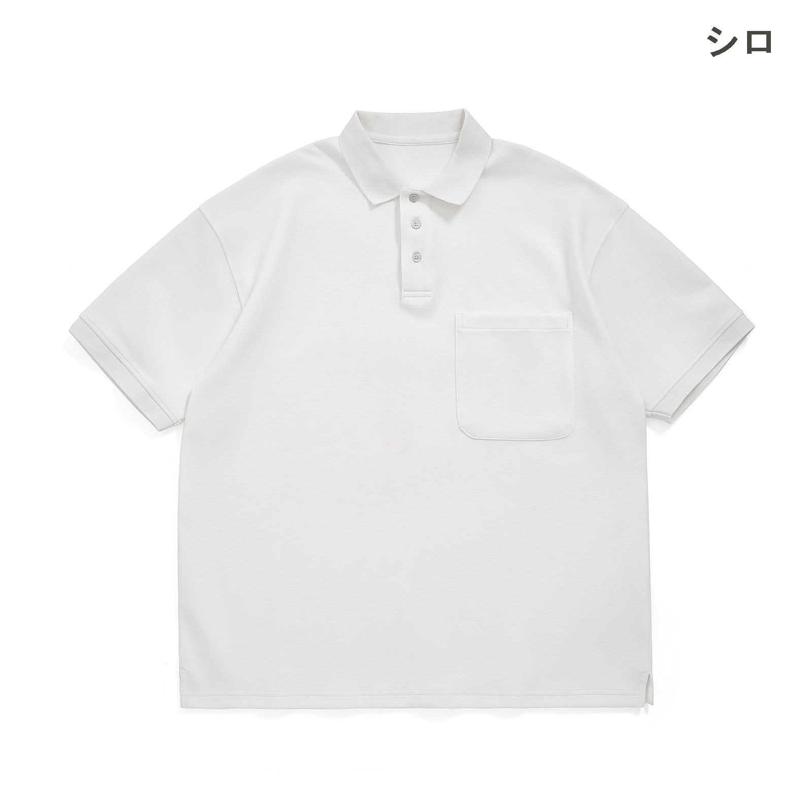 無地半袖ポロシャツ男女兼用カジュアル春夏