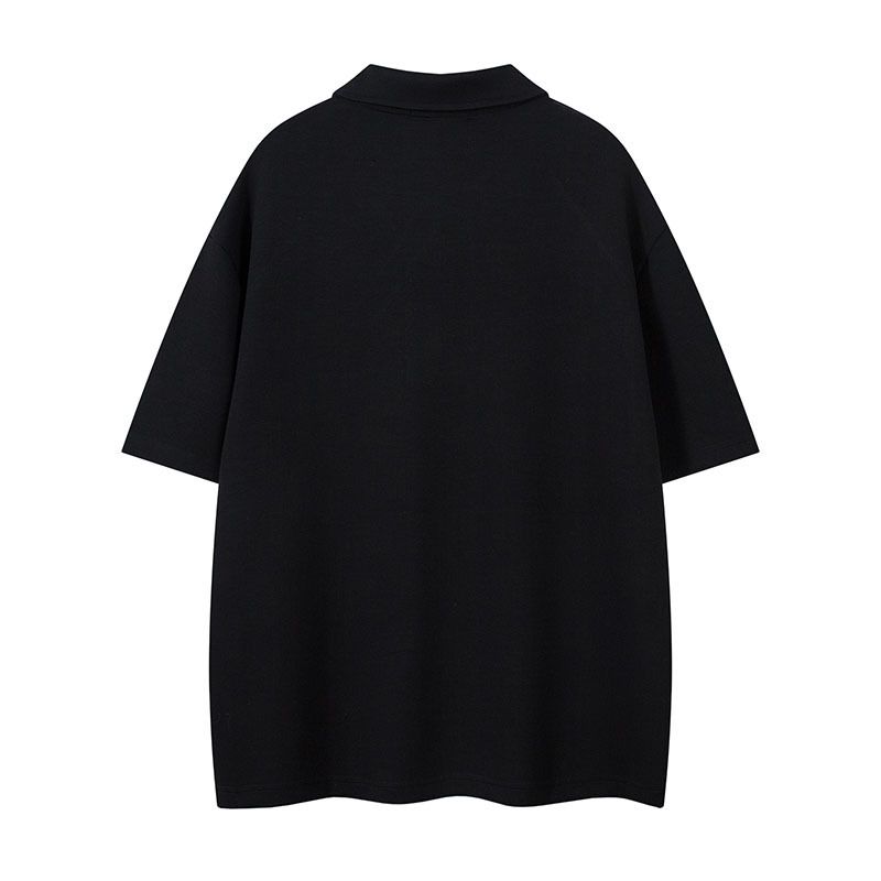 無地半袖ポロシャツ男女兼用春夏新作全2色