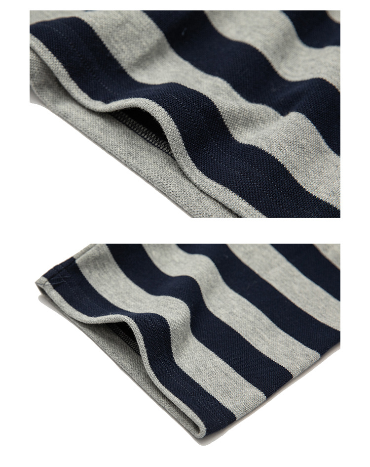 ボーダー柄ポロシャツ 男女兼用 春夏カジュアル