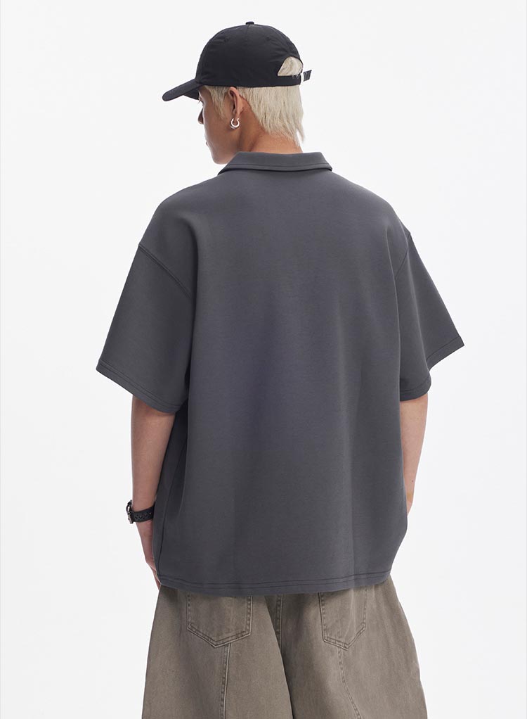 メンズ ユニセックス カジュアル ポロシャツ 半袖 男女兼用 全3色