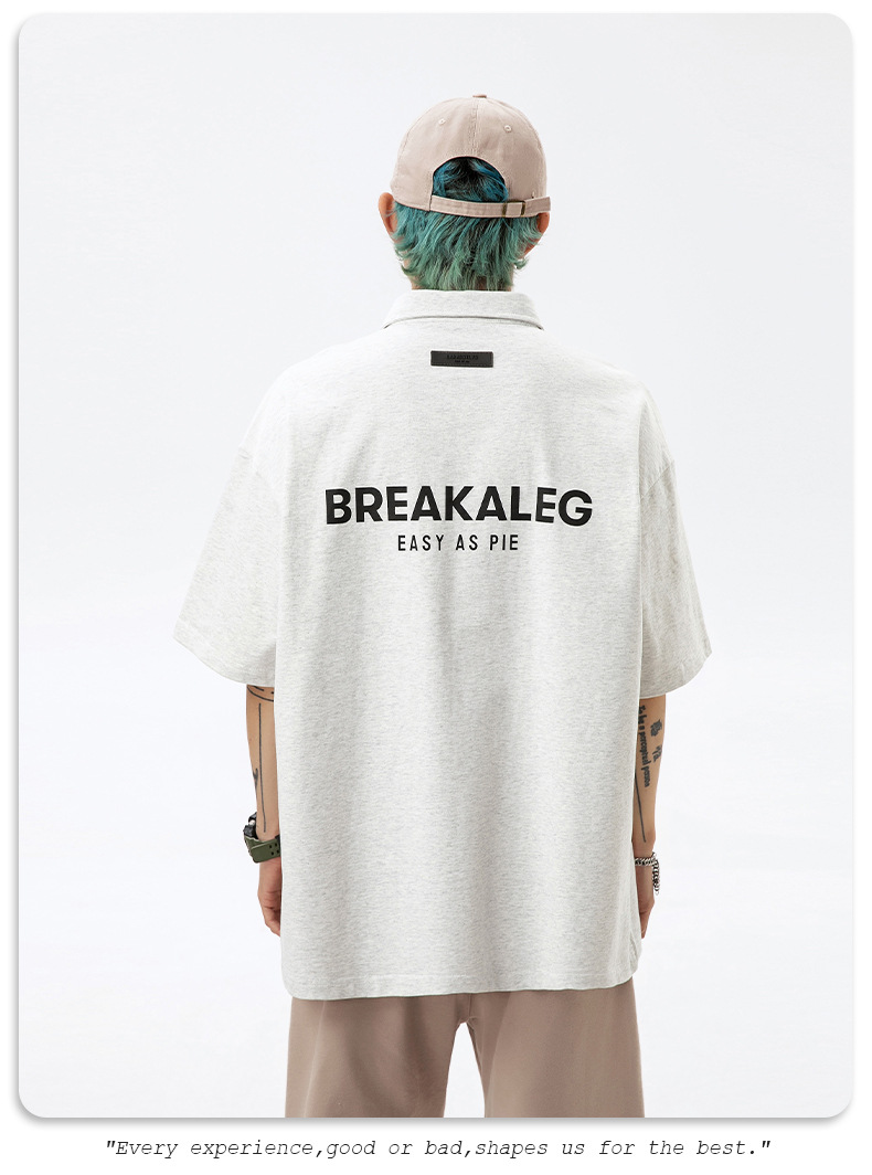 男女兼用半袖ポロシャツ黒無地カジュアル春夏