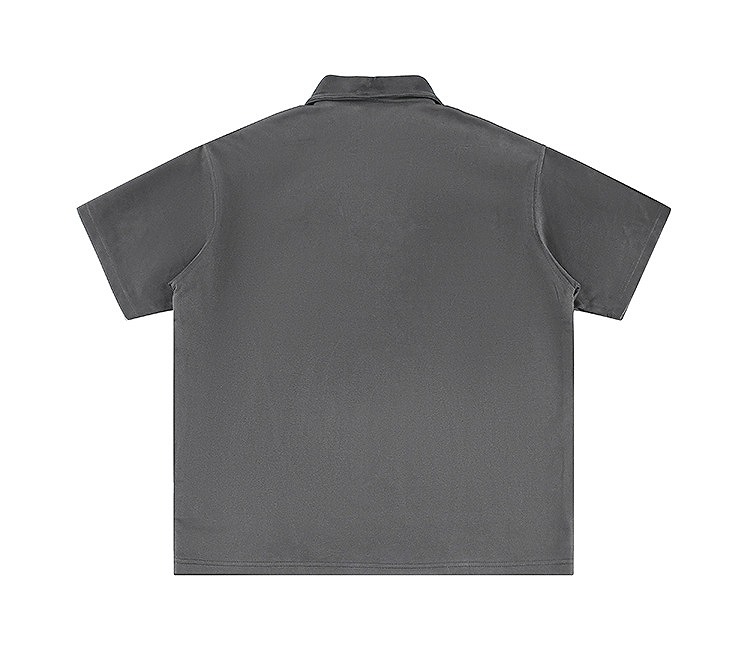 男女兼用 復古風学院スタイル半袖ポロシャツ 全3色