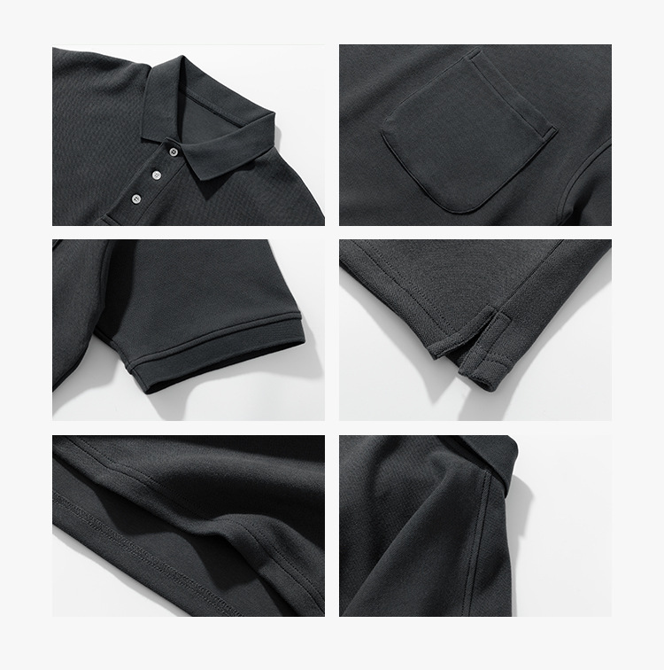 無地半袖ポロシャツ男女兼用カジュアル春夏