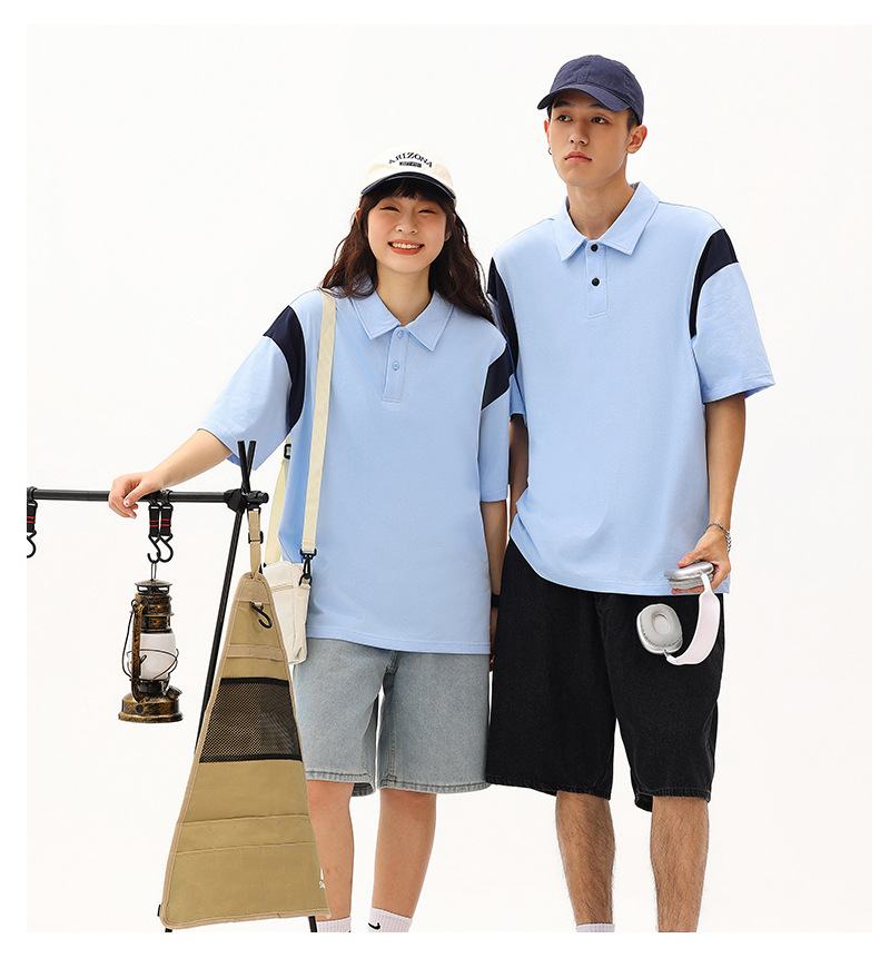 男女兼用無地半袖ポロシャツ厚手生地春夏新作全色