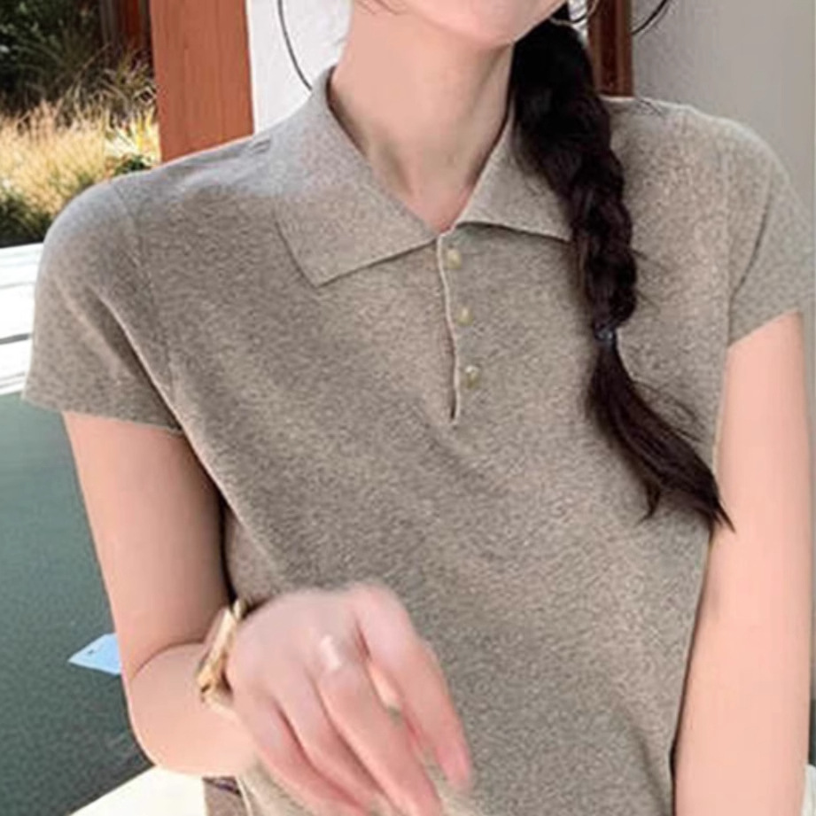 ポロシャツ ニット なめらか贅沢ニットポロ