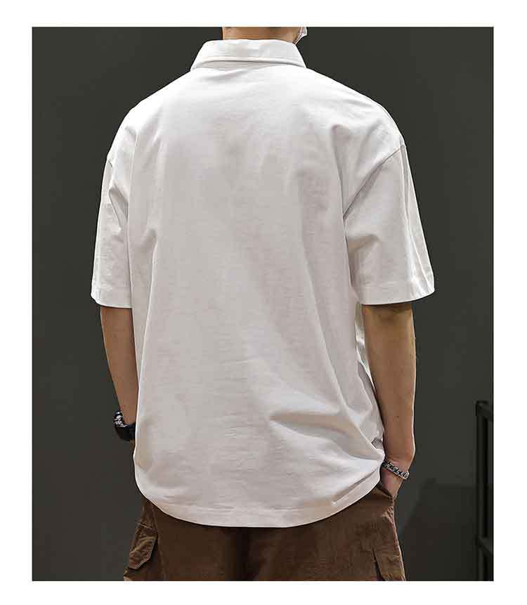 男女兼用無地半袖ポロシャツ春夏カジュアル全4色