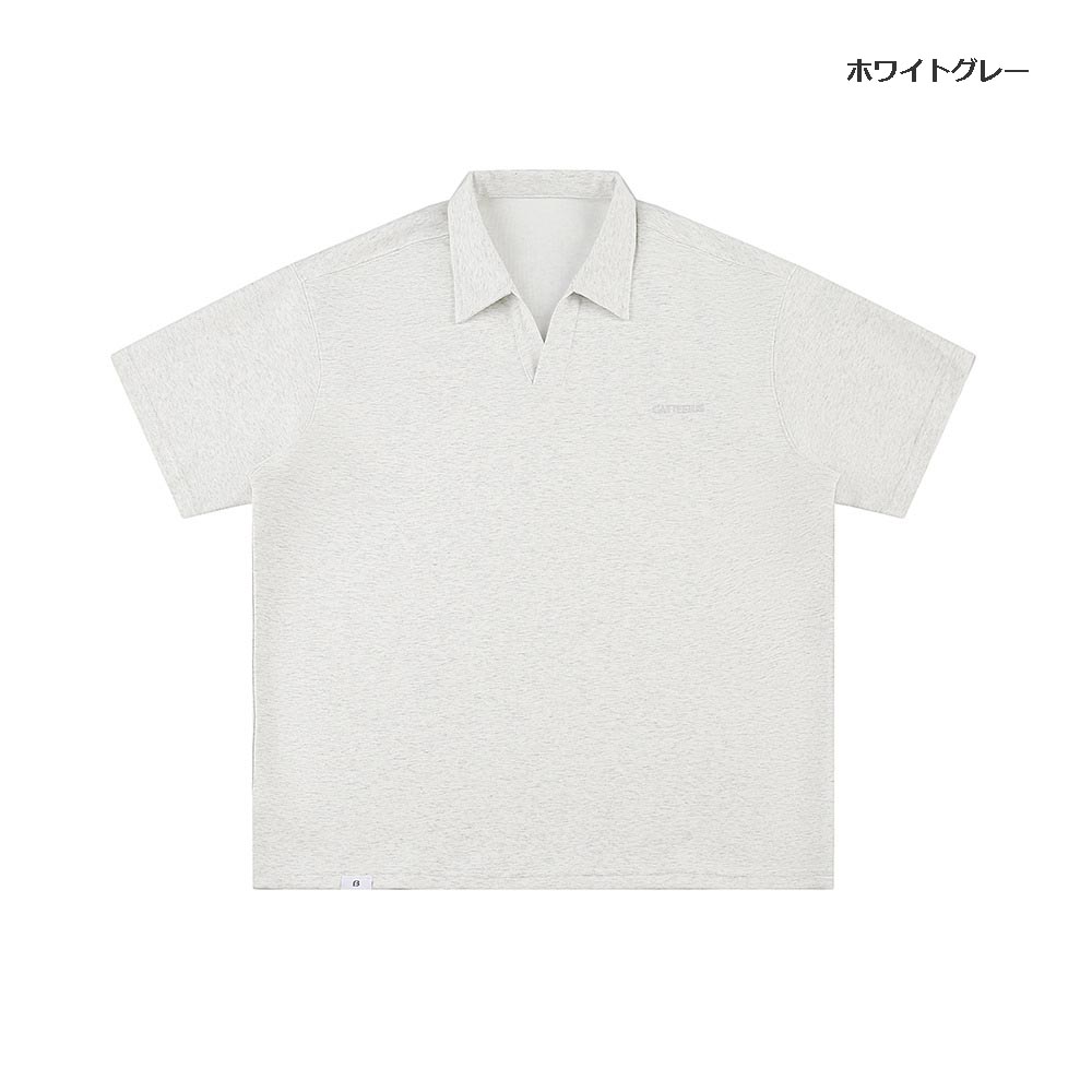 メンズ ユニセックス カジュアル ポロシャツ 半袖 男女兼用 全3色