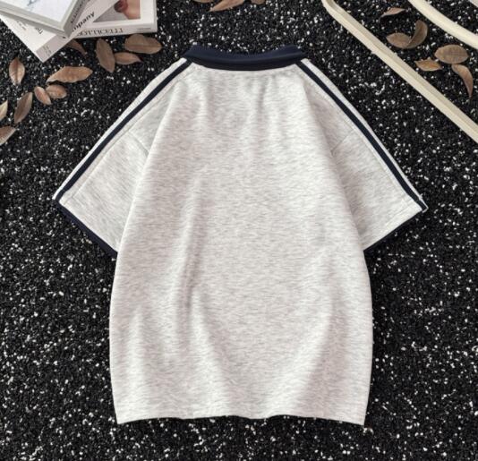 半袖ポロシャツ配色切り替え男性用上着