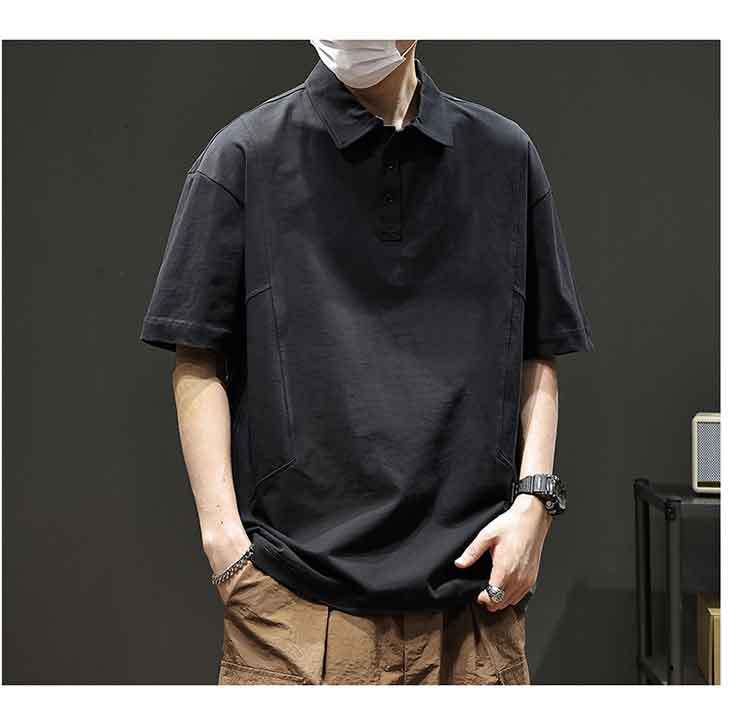 男女兼用無地半袖ポロシャツ春夏カジュアル全4色