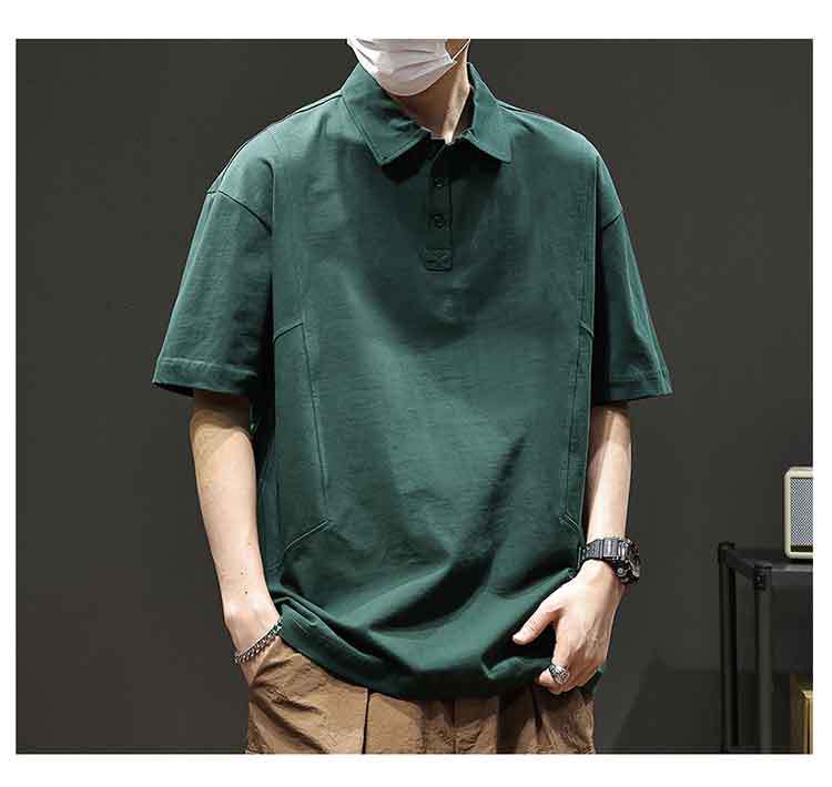 男女兼用無地半袖ポロシャツ春夏カジュアル全4色