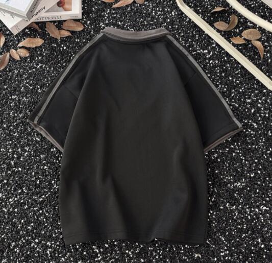 半袖ポロシャツ配色切り替え男性用上着