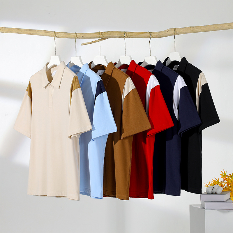 男女兼用無地半袖ポロシャツ厚手生地春夏新作全色