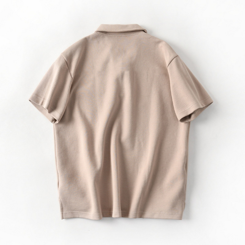 無地半袖ポロシャツ男女兼用カジュアル春夏