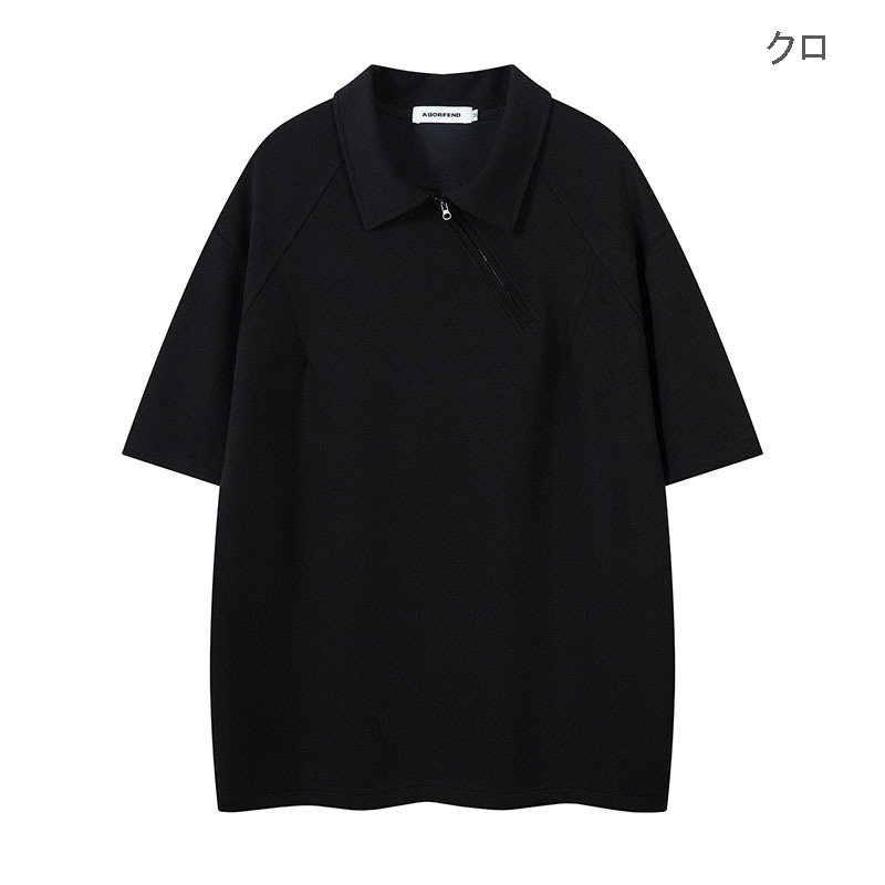 無地半袖ポロシャツ男女兼用春夏新作全2色