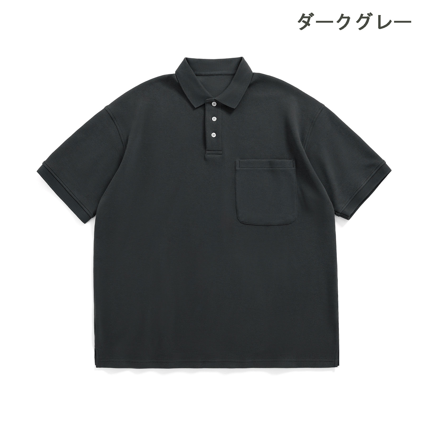 無地半袖ポロシャツ男女兼用カジュアル春夏