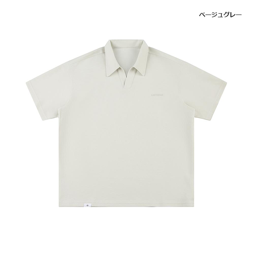 メンズ ユニセックス カジュアル ポロシャツ 半袖 男女兼用 全3色