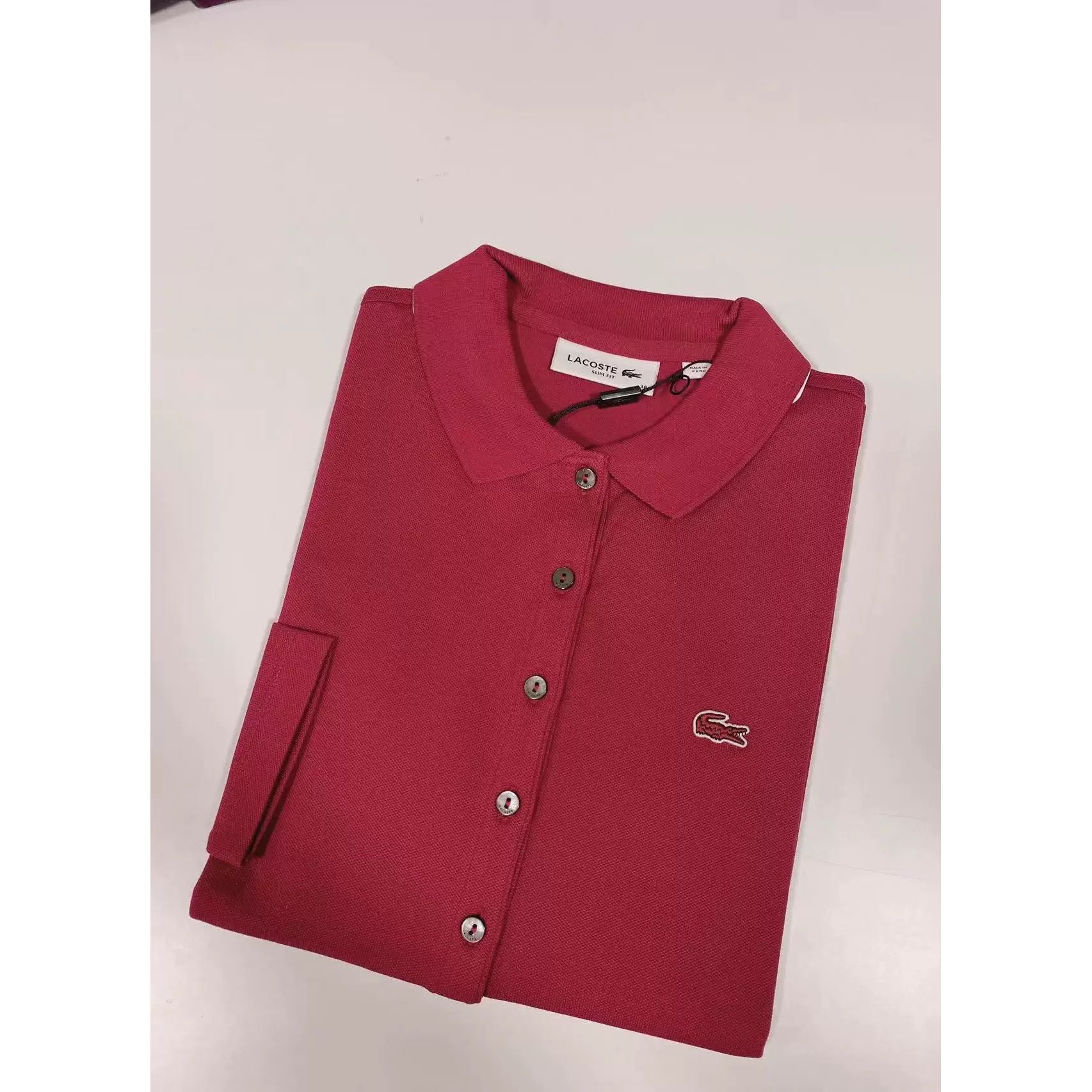 ポロシャツ レディース シンプル上品 長袖ポロシャツ