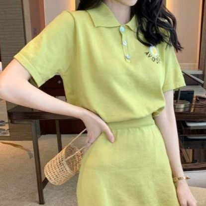 ポロシャツ レディース 春夏新作 半袖ポロシャツ ミニスカートレディース