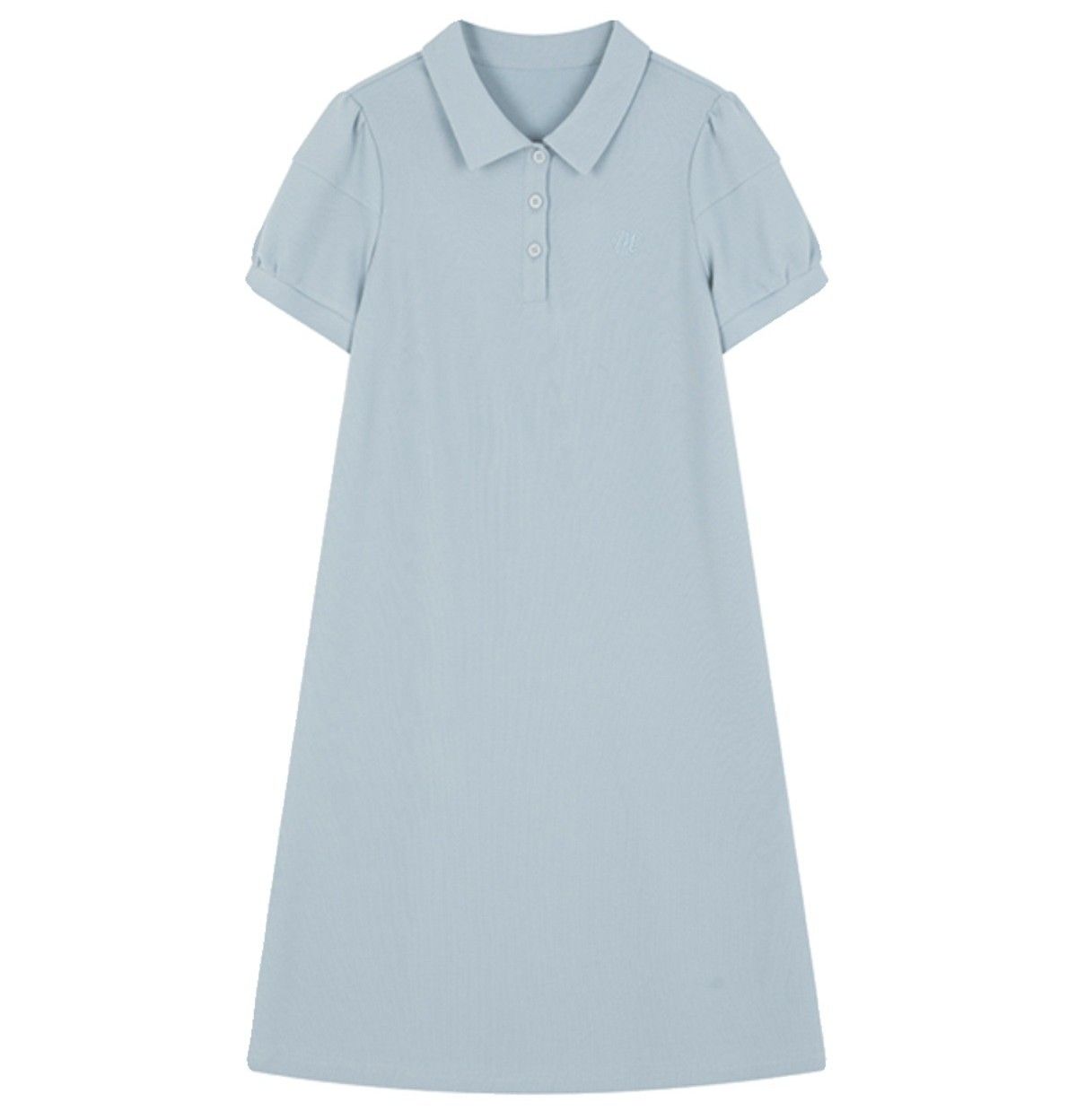 レディース ポロシャツ 襟付き半袖ポロワンピース膝丈カジュアル