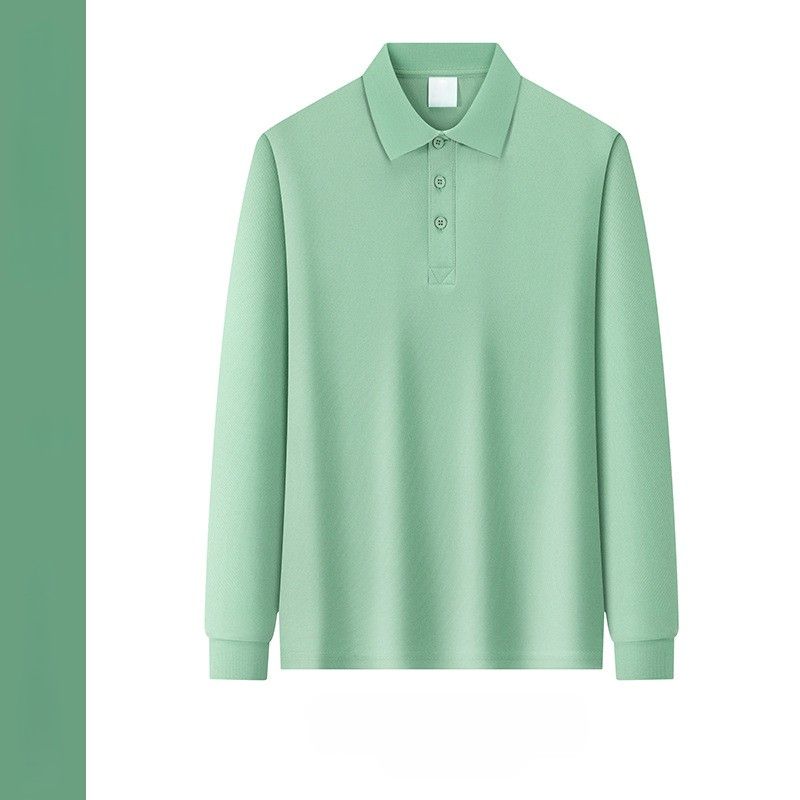 レディース ポロシャツ ベーシック鹿の子編みレディース長袖ポロシャツ