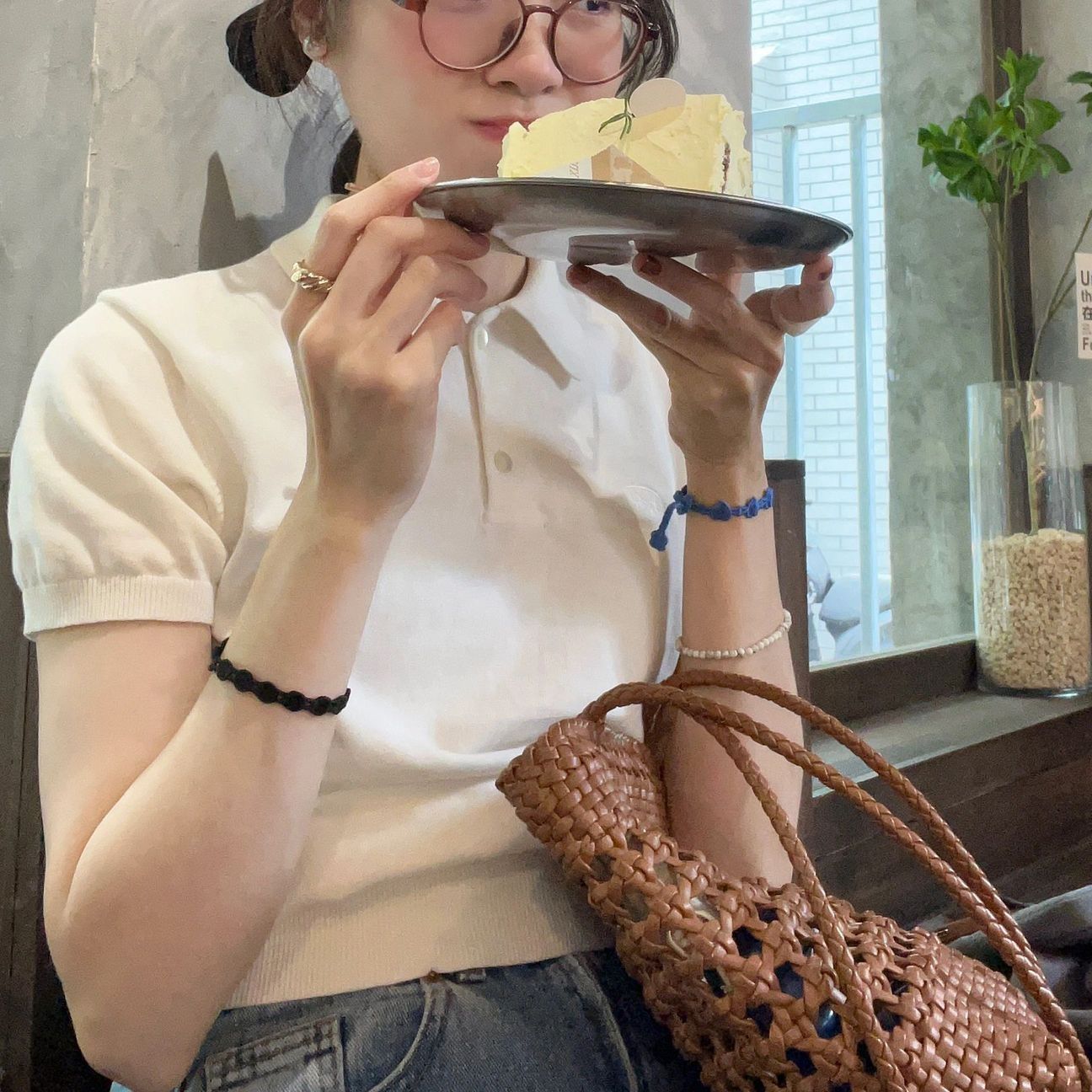 レディース ポロシャツ 丸襟デザインきれいめシンプル半袖ポロシャツ