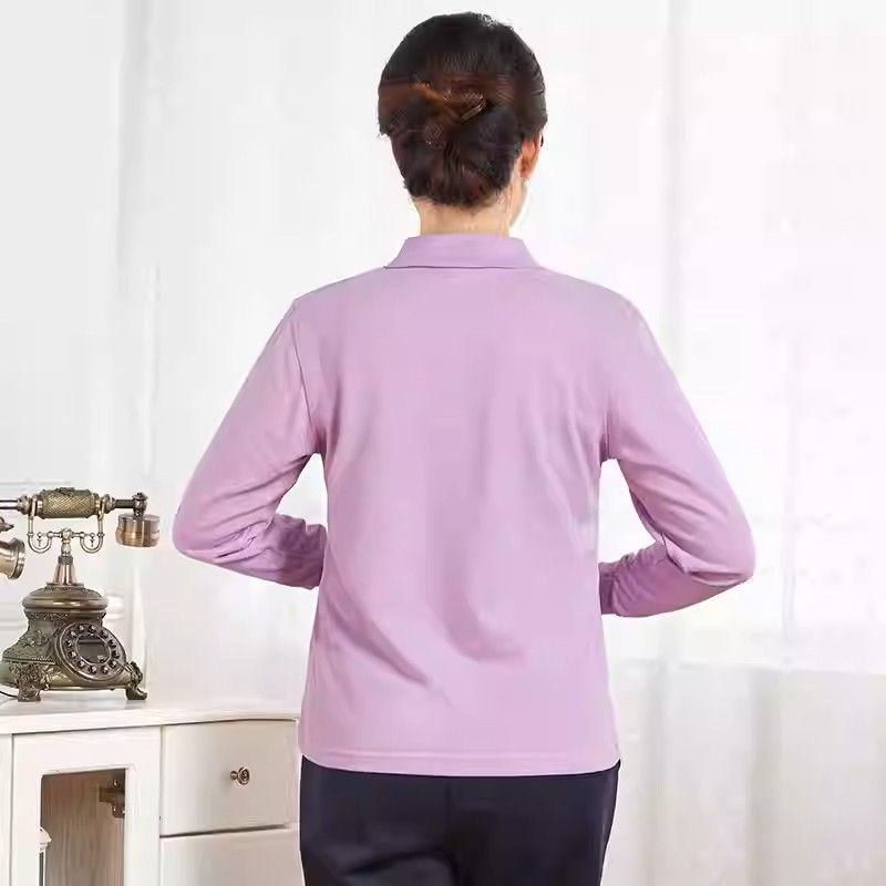 ポロシャツ レディース 綿100%レディース長袖ポロシャツ