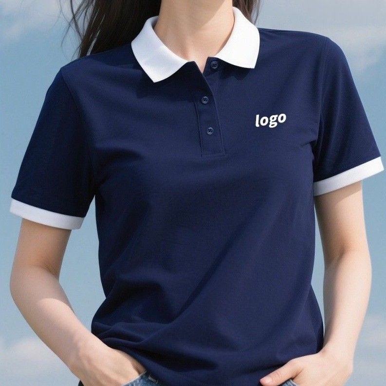 ポロシャツ レディース クラシックバイカラー半袖ポロシャツ