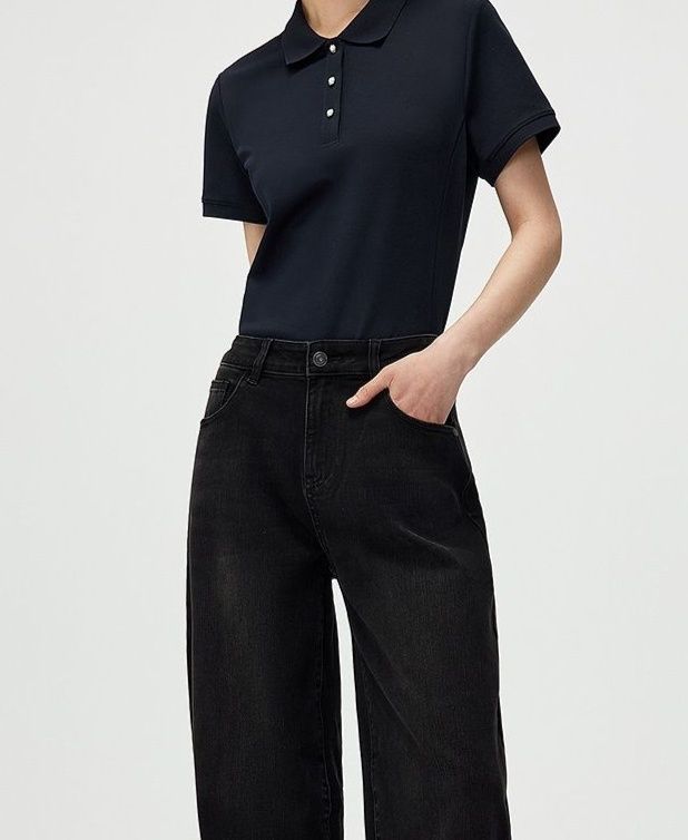 ポロシャツ レディース 上質素材の定番スタイリッシュポロ