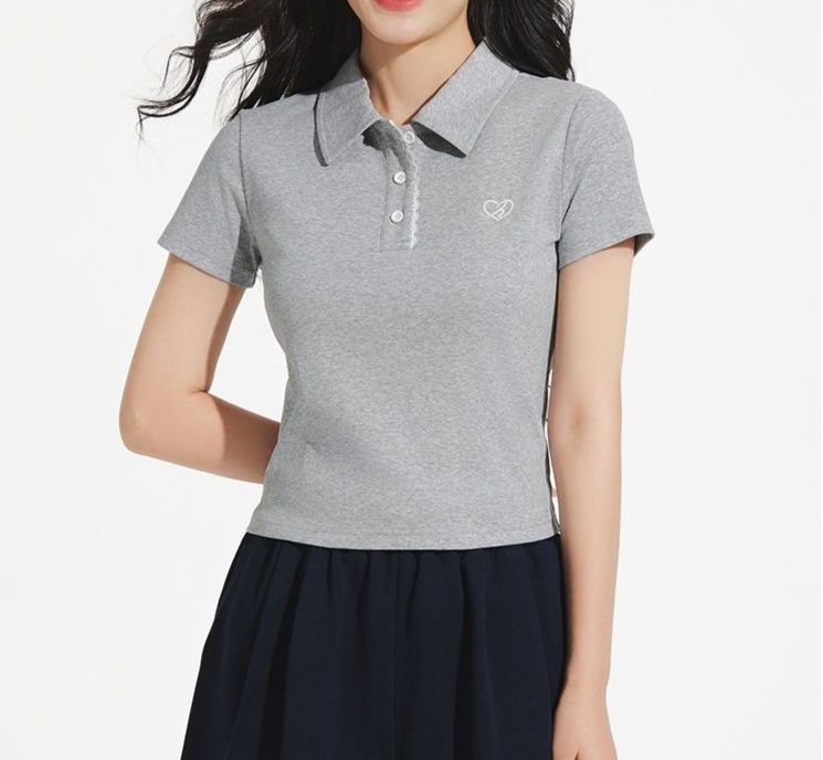 ポロシャツ レディース シンプル上質ポロシャツ 半袖