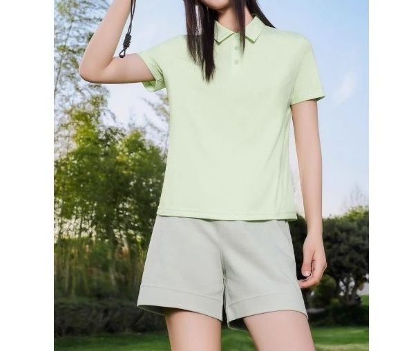 ポロシャツ レディース リボン刺繍 さわやかポロシャツ