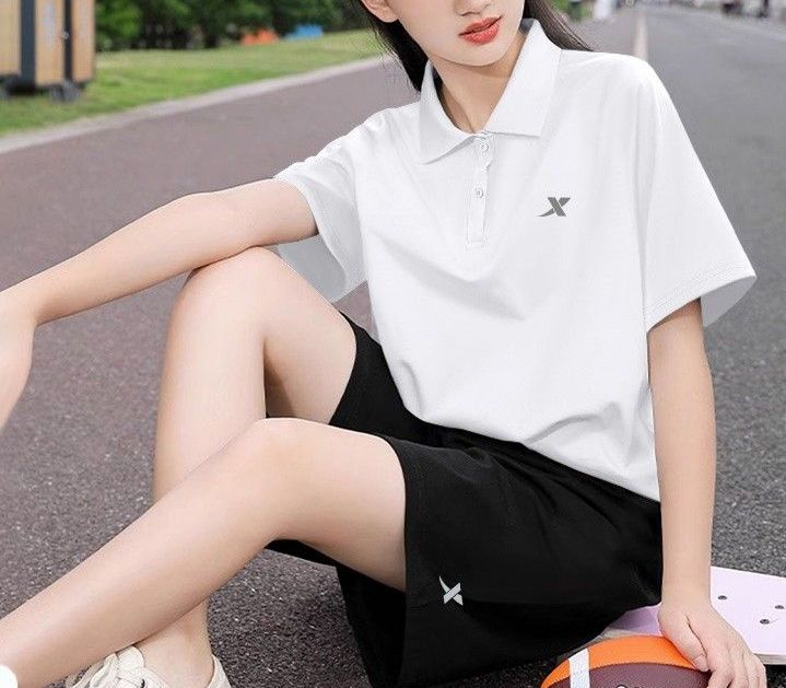 ポロシャツ レディース シンプル スポーティ ポロシャツ