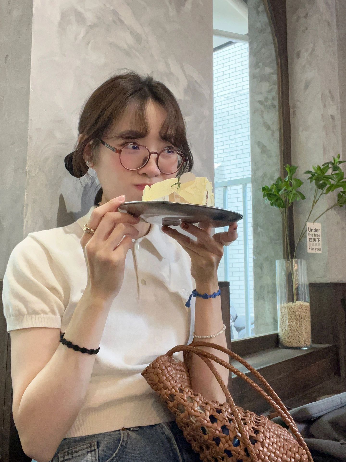 レディース ポロシャツ 丸襟デザインきれいめシンプル半袖ポロシャツ