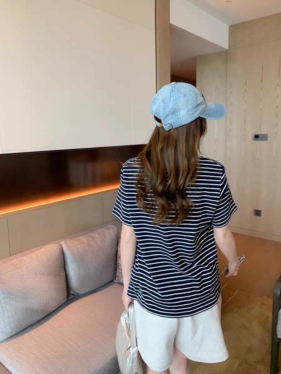 レディース ポロシャツ 襟配色ボーダー柄スポーティポロシャツ